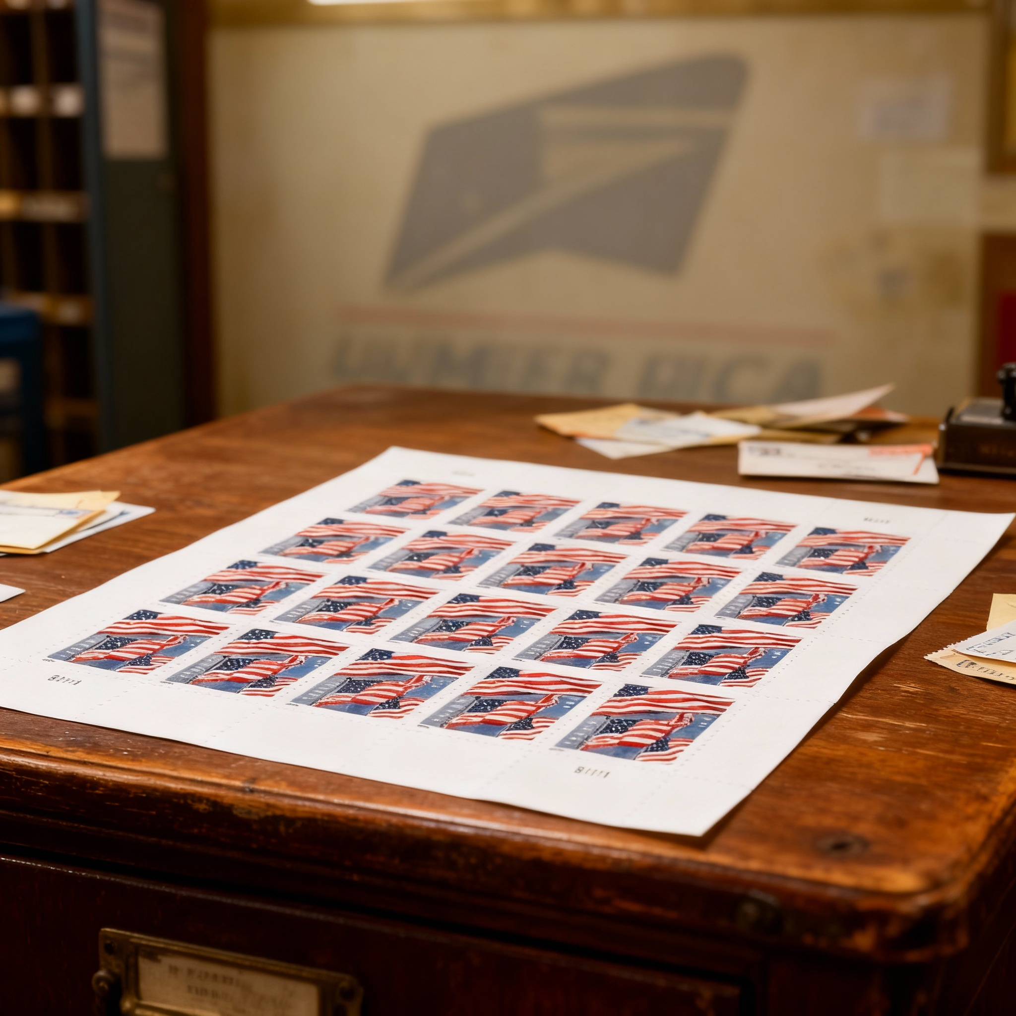 2022 US Flags Forever First Class Postage Stamps